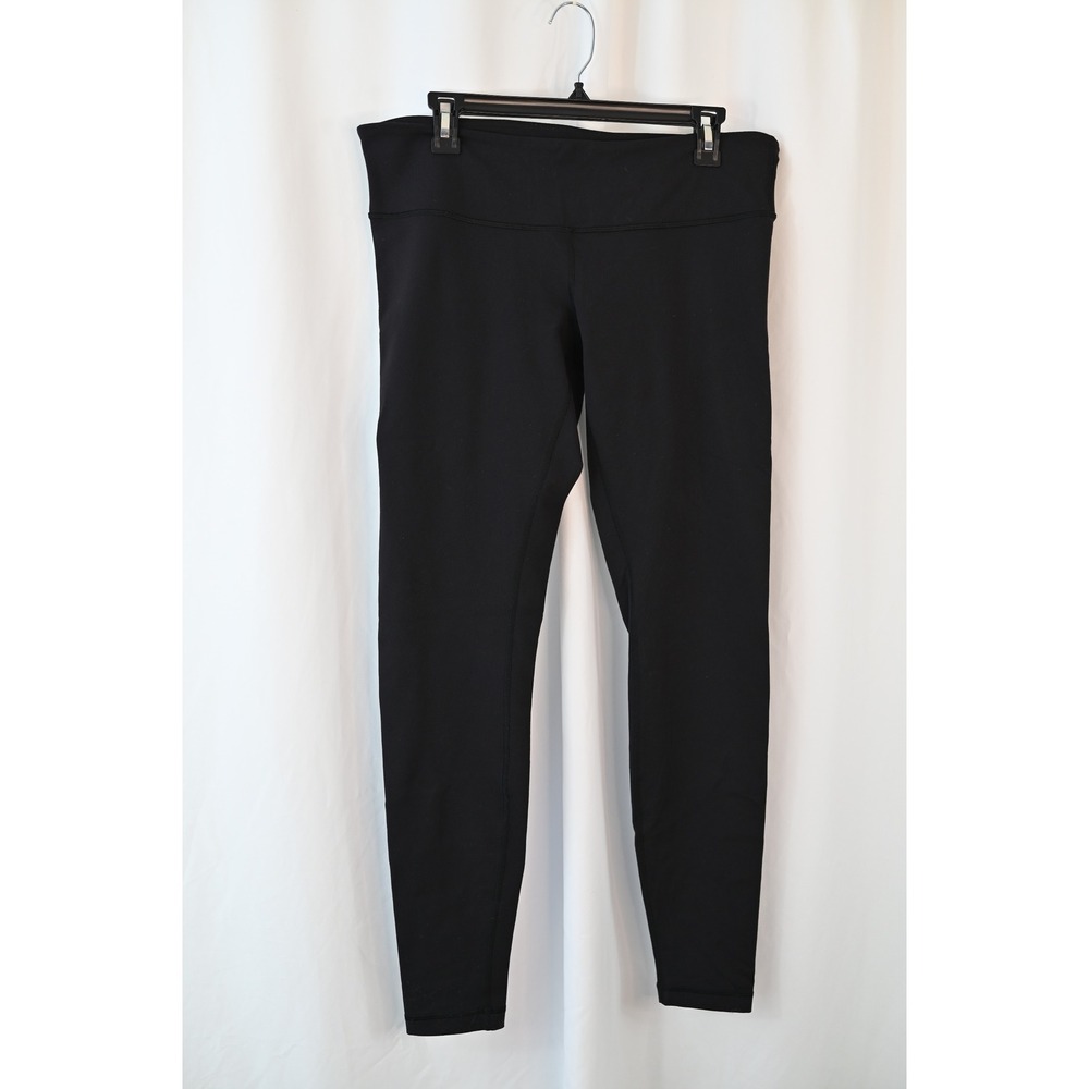 lululemon athletica Black Nylon Spandex Activewear Leggings Size 12